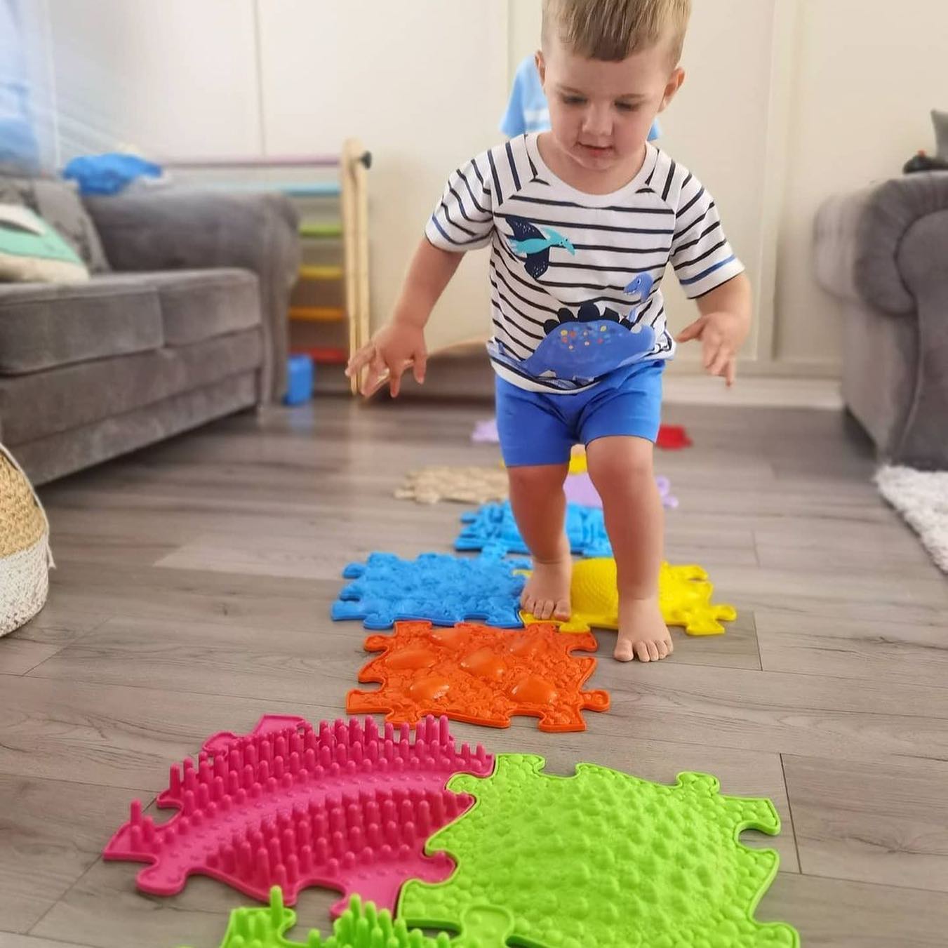 Rainbow Sensory Playmat Set