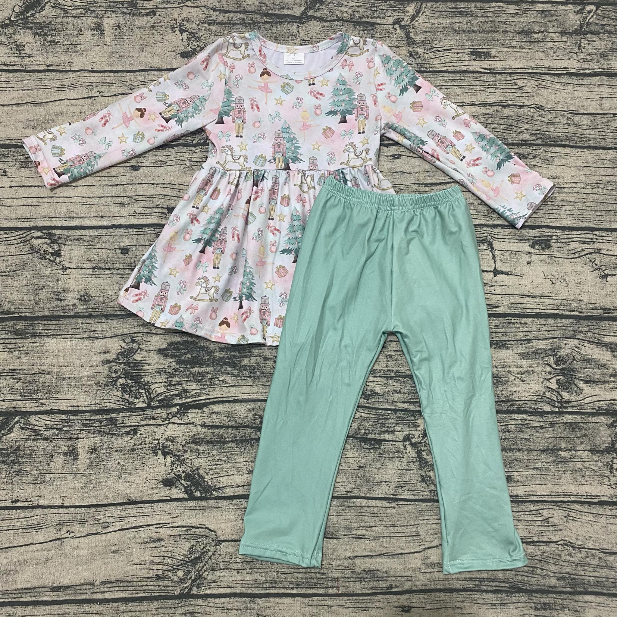 Mint Nutcracker two Piece set