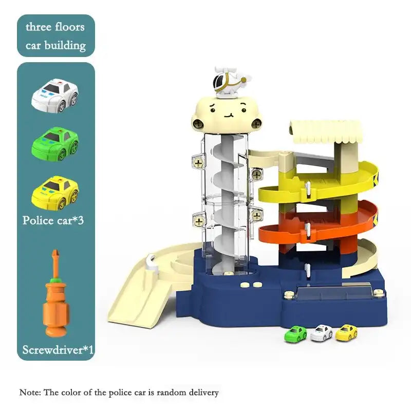 MEACAOFG Garage Cars Toys Elevator _ Parking Cars Toy Elevator _ Rotating Parking Lot Toy - Car