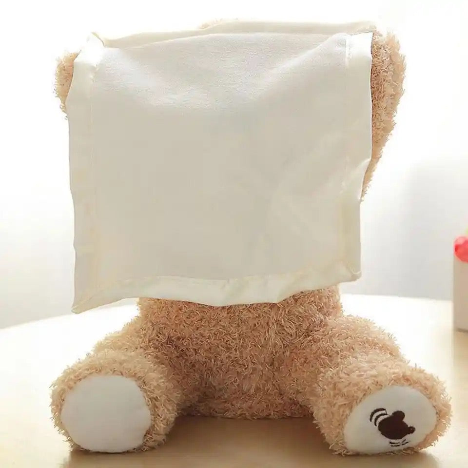 MEACAOFG Peekaboo Baby Bear Toy - Interactive Hide & Seek Plush Toy for Infants