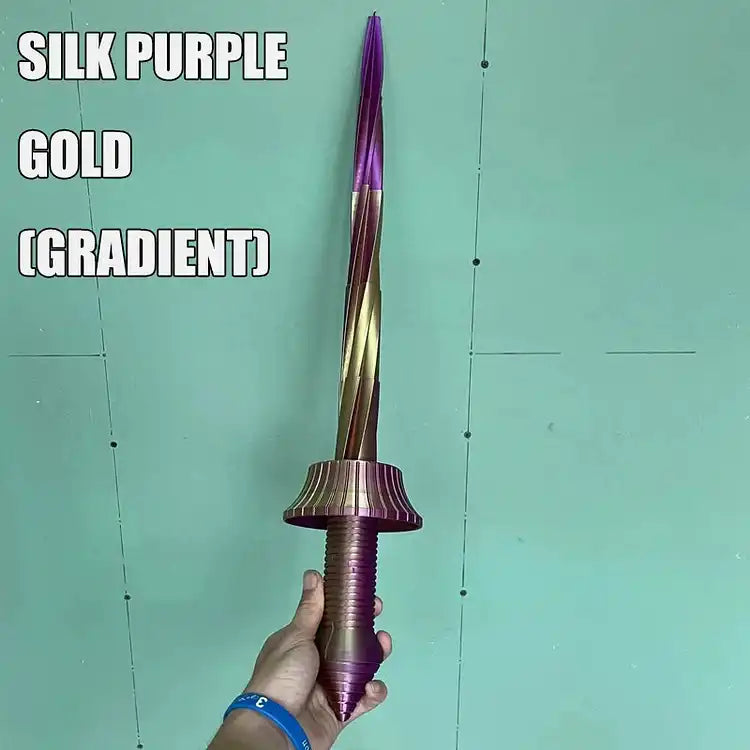 MEACAOFG 3D Printed Radish Toy Knife 3D Luminous Carrot Gravity Knife Fidget Toys Children Decompression Push Card Toy 3D Printing Glowing Carrot Knife Christmas Toy