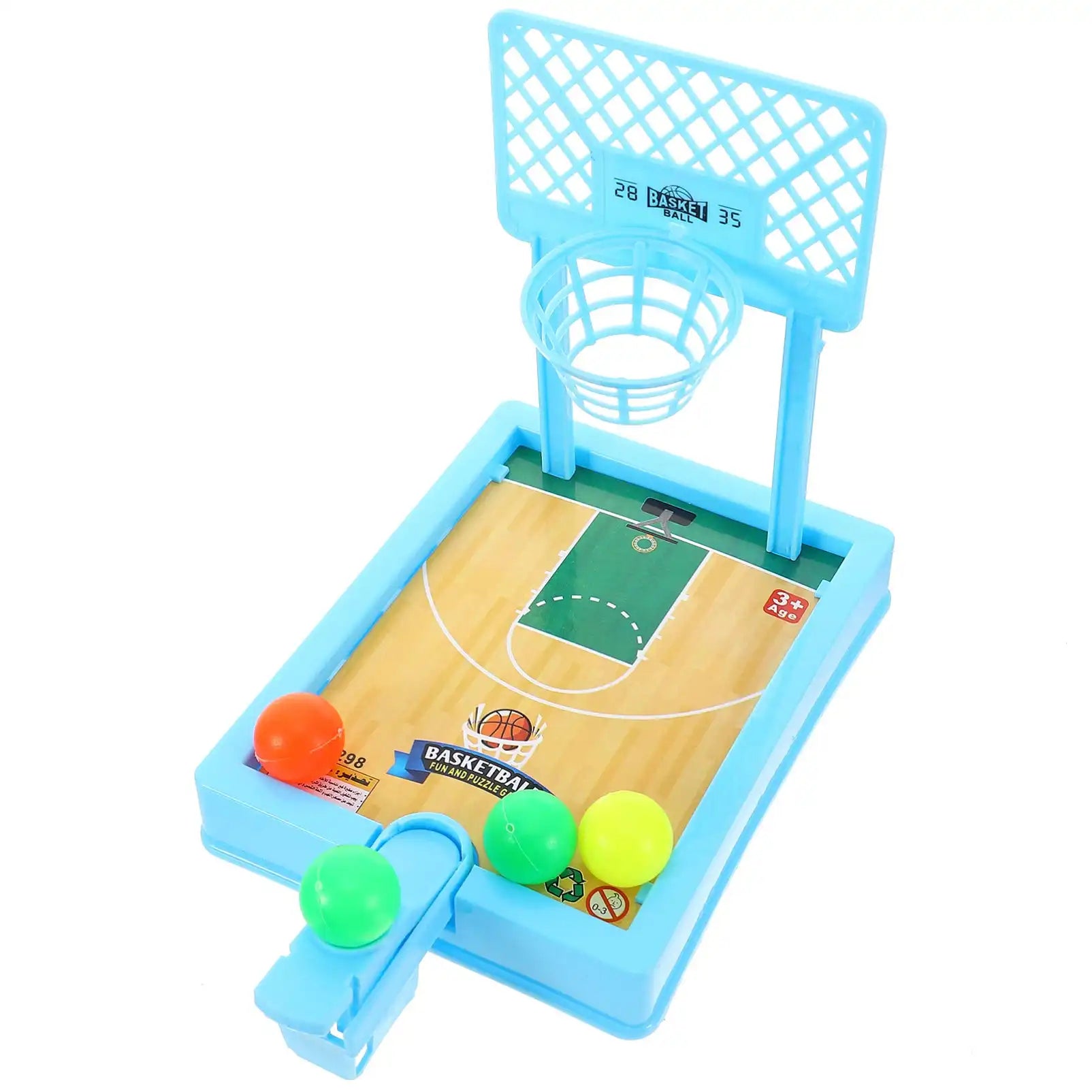MEACAOFG Mini Desktop Basketball Game Stand Double Finger Slingshot Shooting Machine Children's Parent-Child Interactive Educational Toys