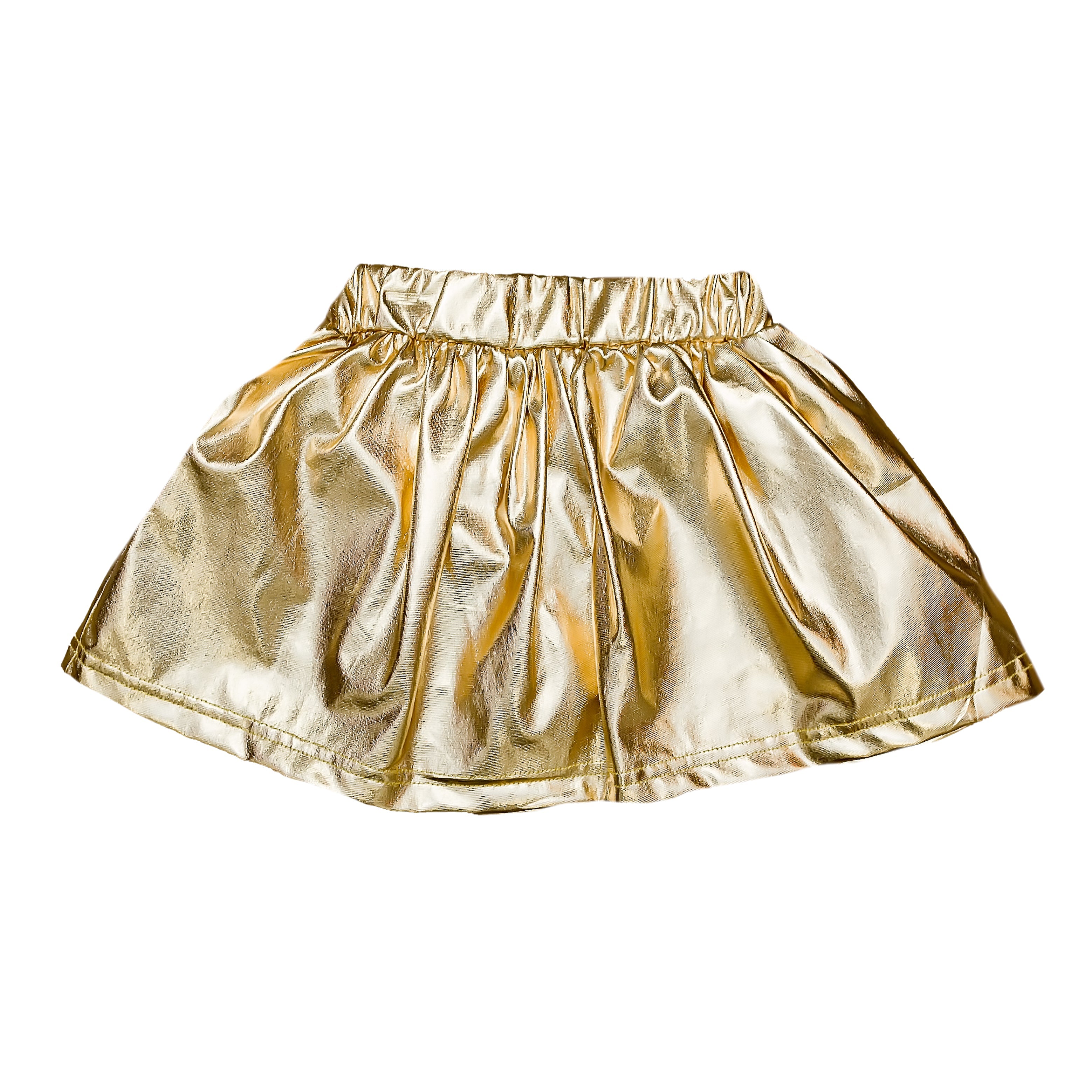 Gold Metallic Adult Skort