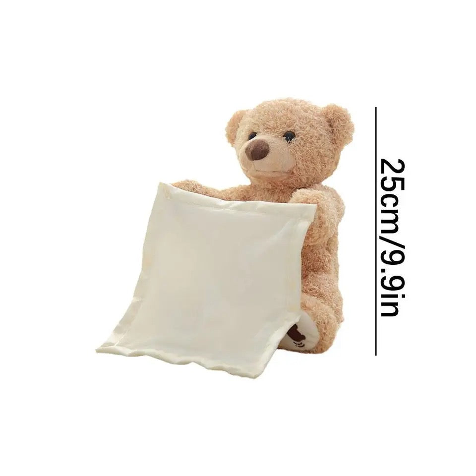 MEACAOFG Peekaboo Baby Bear Toy - Interactive Hide & Seek Plush Toy for Infants