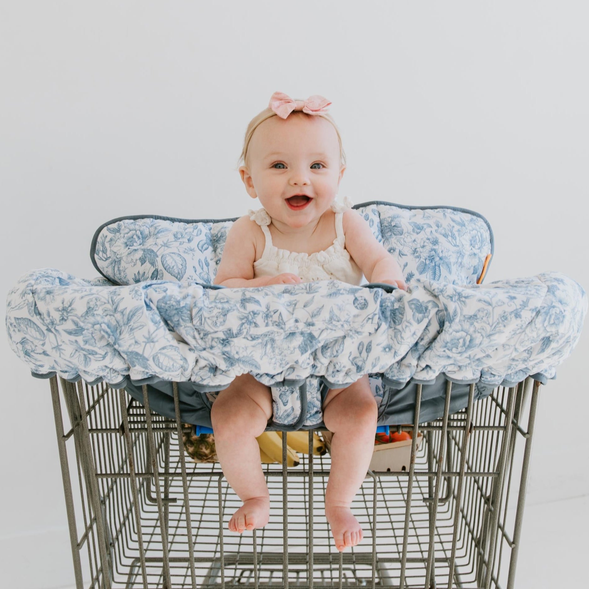 Baby Shopping Cart Cover | Heritage Blue