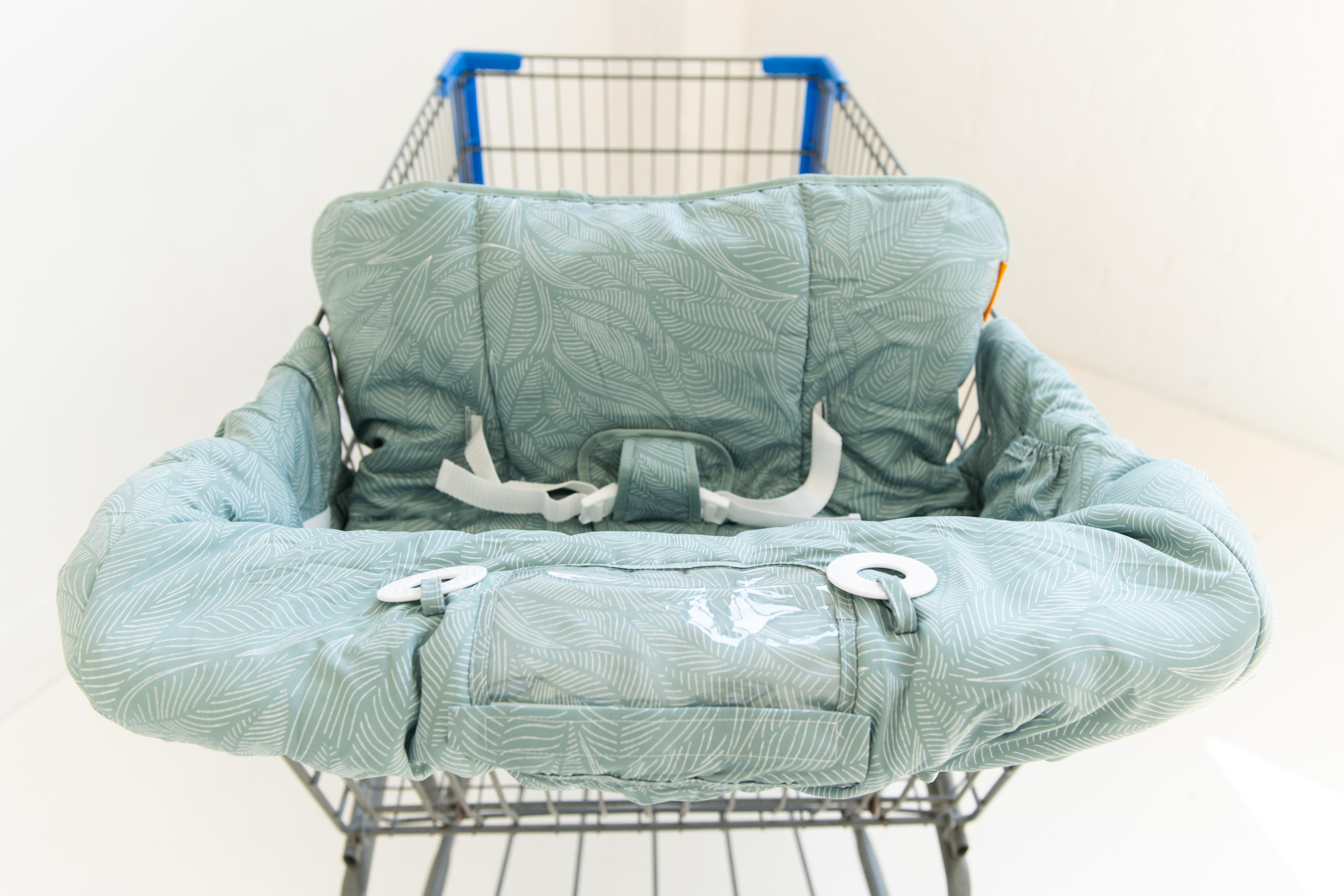Baby Shopping Cart Cover | Sage Leaves