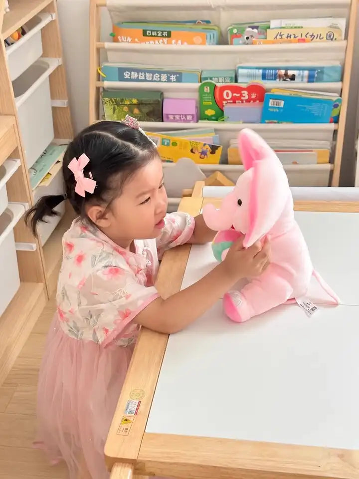 MEACAOFG™ Interactive Baby Elephant Plush Toy - Musical Peek-a-Boo Educational Toy for Infants & Toddlers