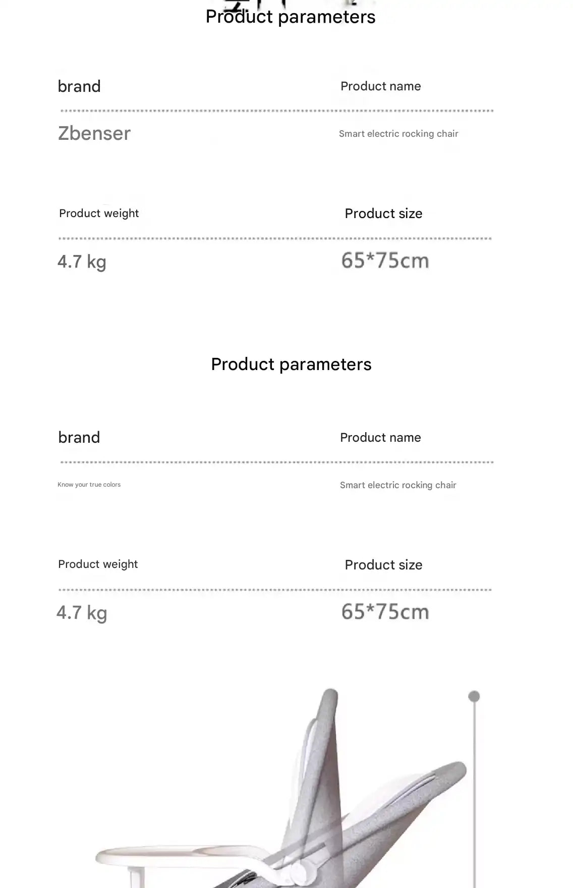 Premium Baby Rocking Chair - Safe & Comfortable Infant Rocker for 0-3 Years | MEACAOFG™