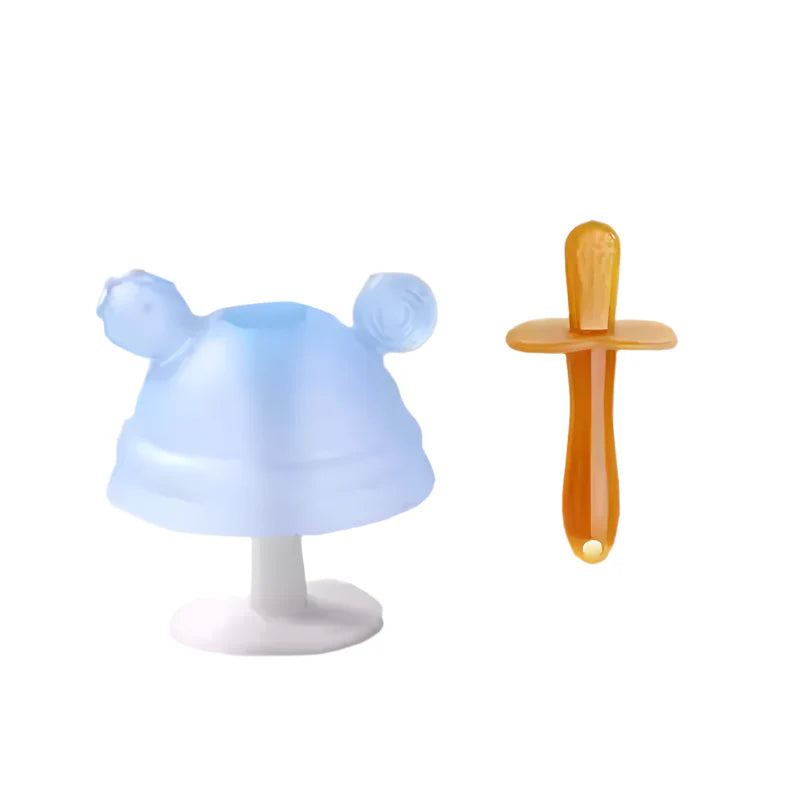 Safe Silicone Baby Teether - BPA-Free Infant Teething Toy for Soothing Gums