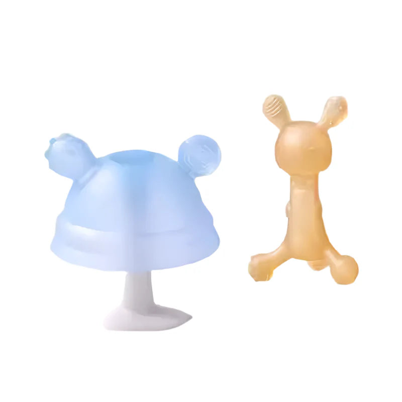 Safe Silicone Baby Teether - BPA-Free Infant Teething Toy for Soothing Gums