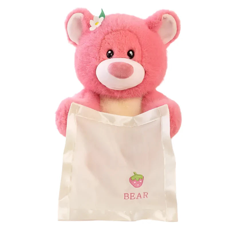 Premium Soft Bear Plush Toy - Educational Sensory Toy for Babies & Toddlers