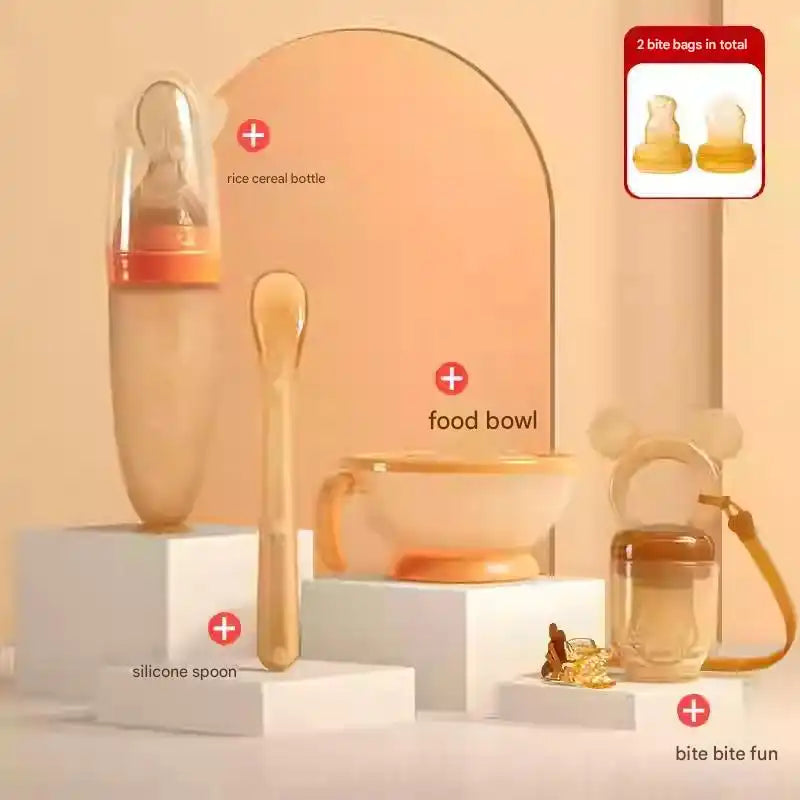 Baby Food Feeder Silicone Mesh Teether - Safe Self-Feeding Tool for Infants 3-12 Months