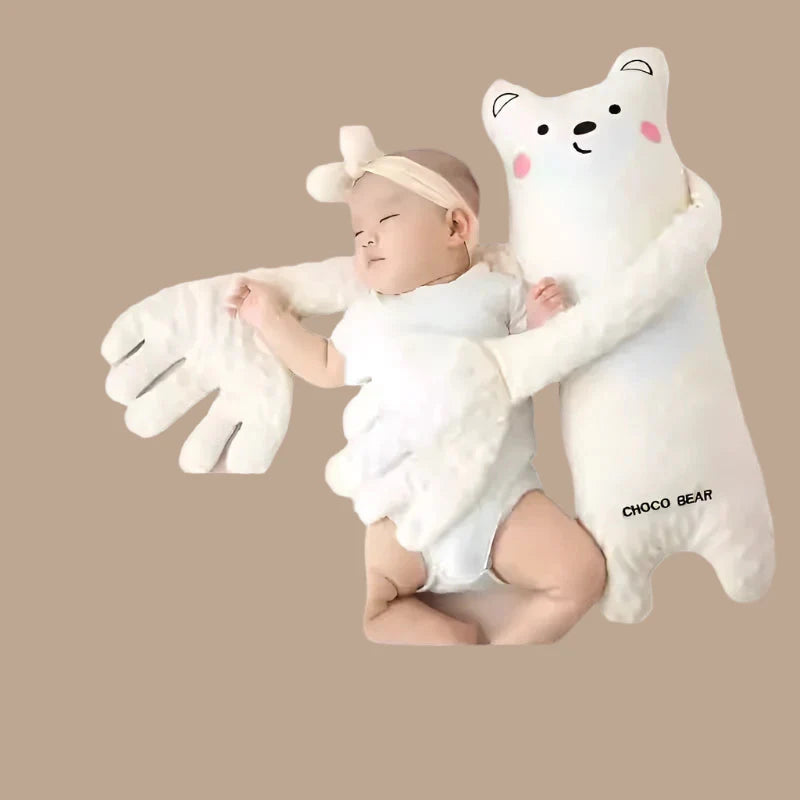 MEACAOFG Baby Soothing Pillow Toy - Interactive Sensory Comfort Doll for Infants 0-12 Months