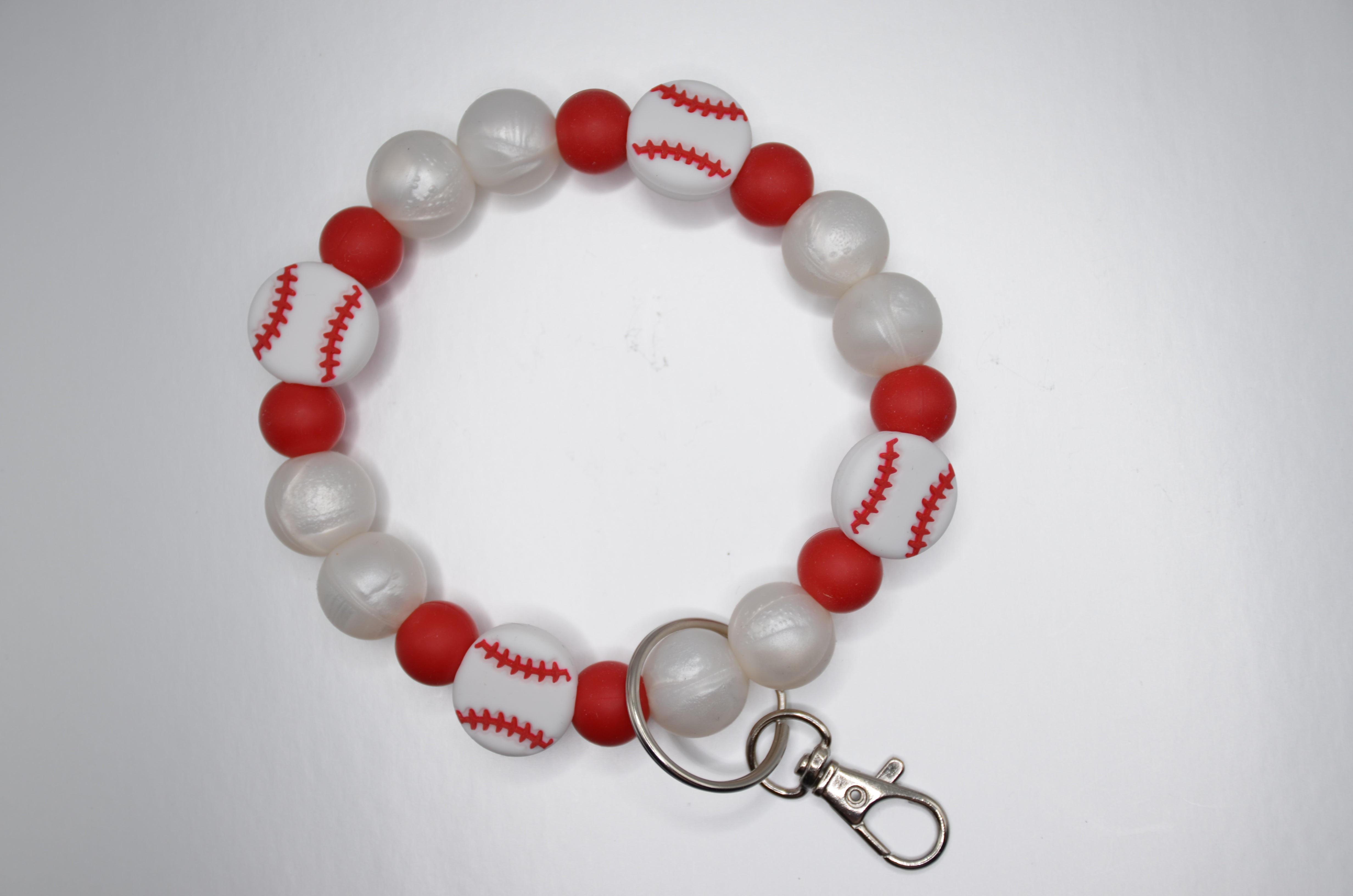 Baseball Pearl Wristlet