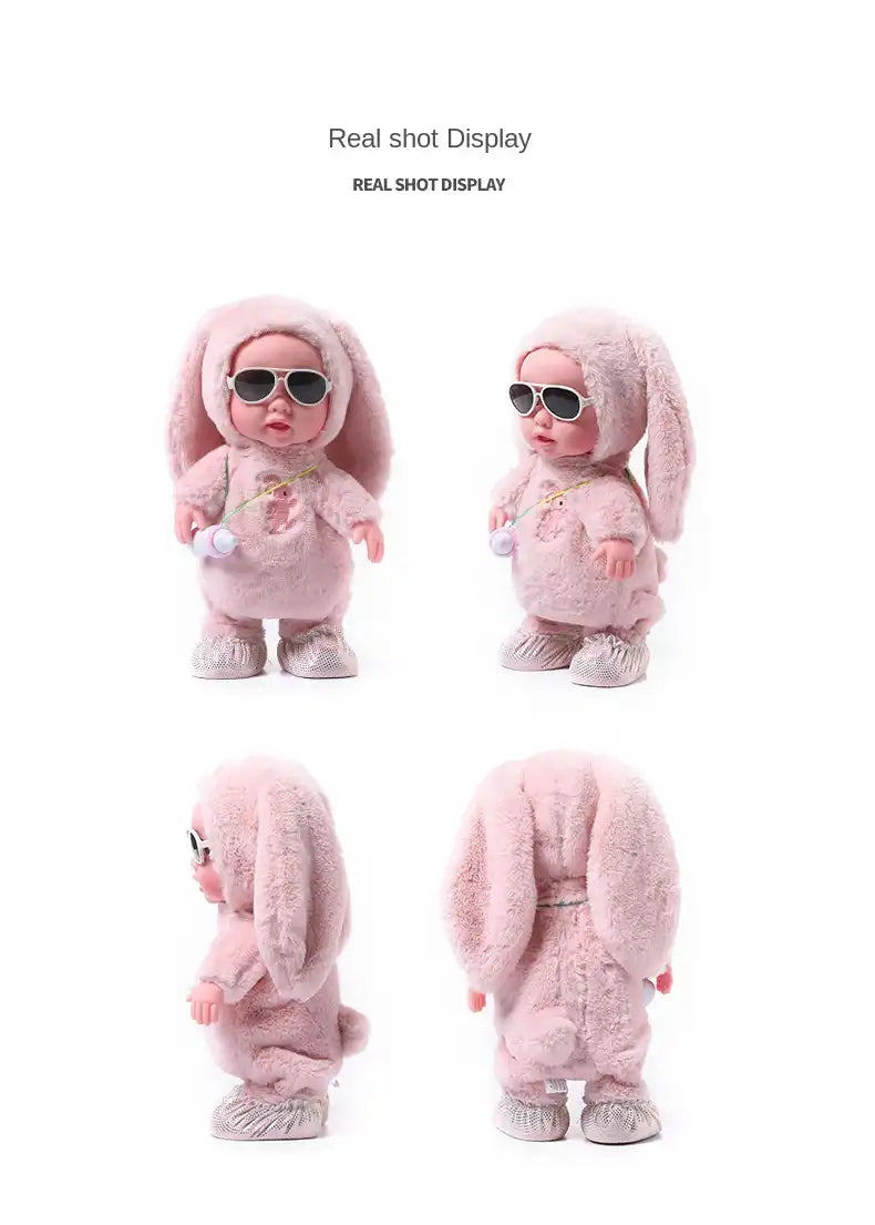 MEACAOFG Surprise Lol Reborn Baby Doll Children's Electric Plush Feeding Bottle Doll Can Sing Dance Walk Talk Learn Tongue Girl 120 Songs