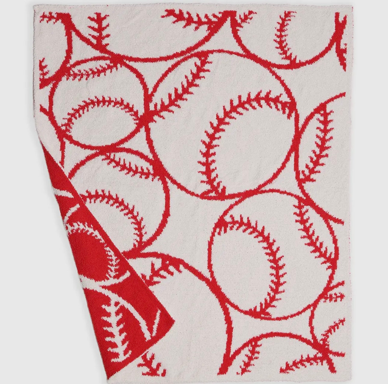 Luxury soft baseball blanket