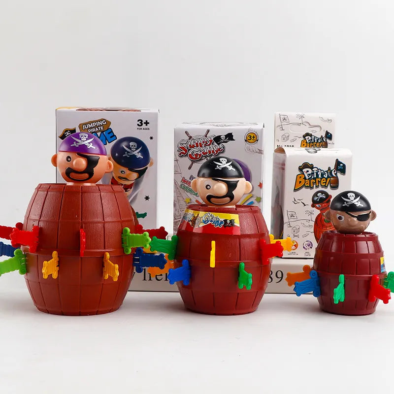 MEACAOFG Parent Child Interactive Party Desktop Games Random Color Pirate Bucket Uncle Insert Sword Barrel Trickery Punishment Games