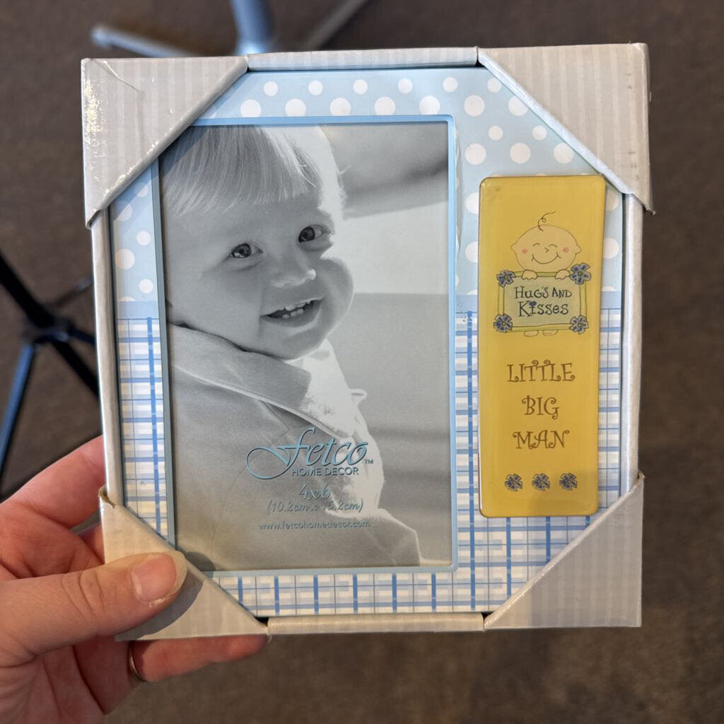 *Hugs and Kisses Little Big Man Picture Frame