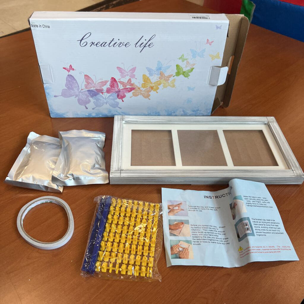 Hand print with frame