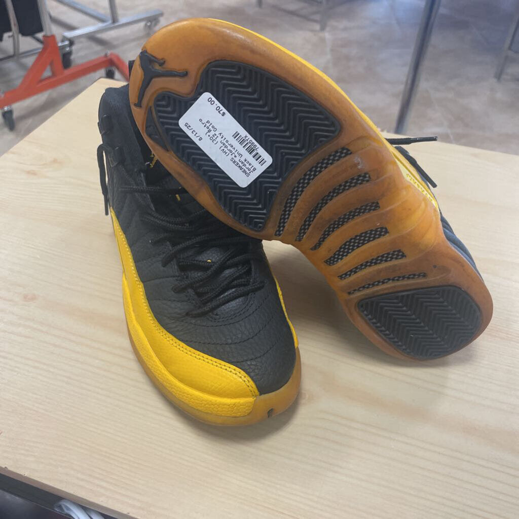 *Jordan 12 Retro Black University Gold