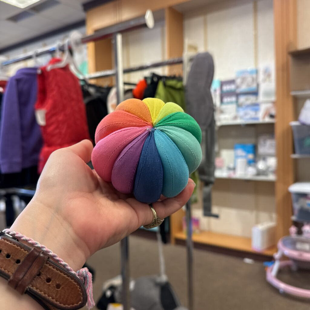 *Rainbow Fabric Plush Ball