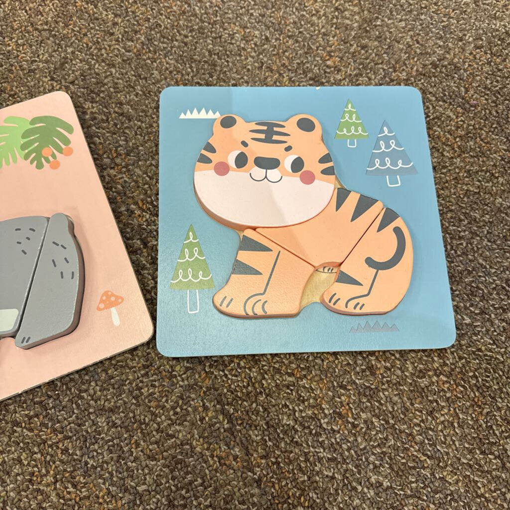 *3Pc Wooden Animals Puzzle