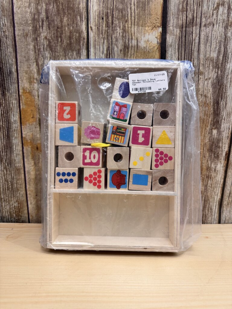 *Wooden Threading Letters