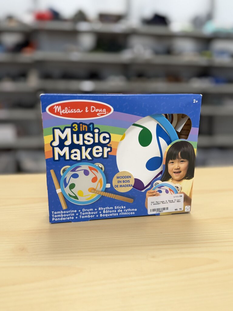 3-in-1 Wooden Music Maker NEW