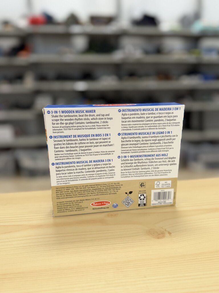 3-in-1 Wooden Music Maker NEW