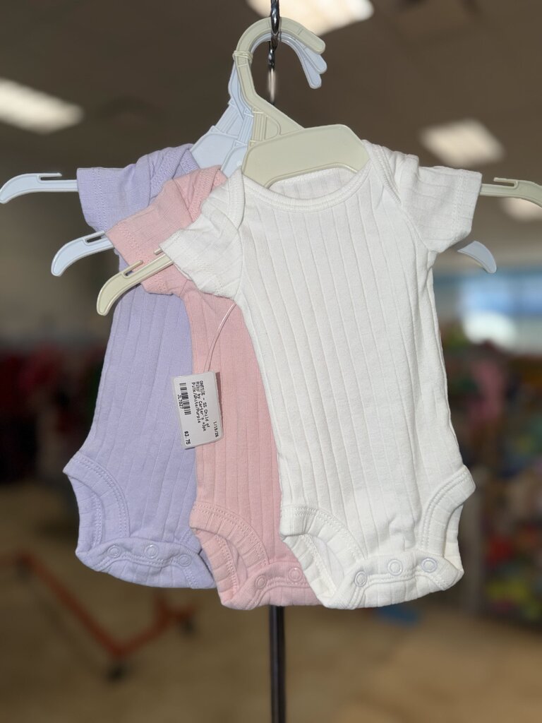 *3pk Pink/White/Purple