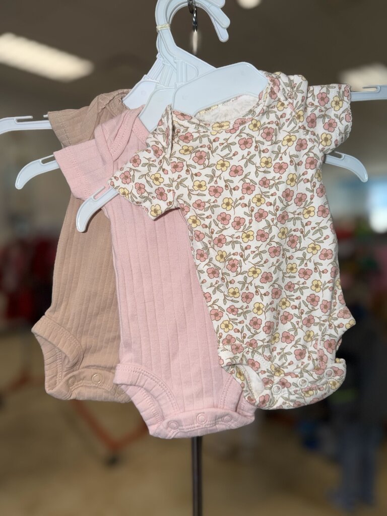 *3pk Floral/Pink/Tan