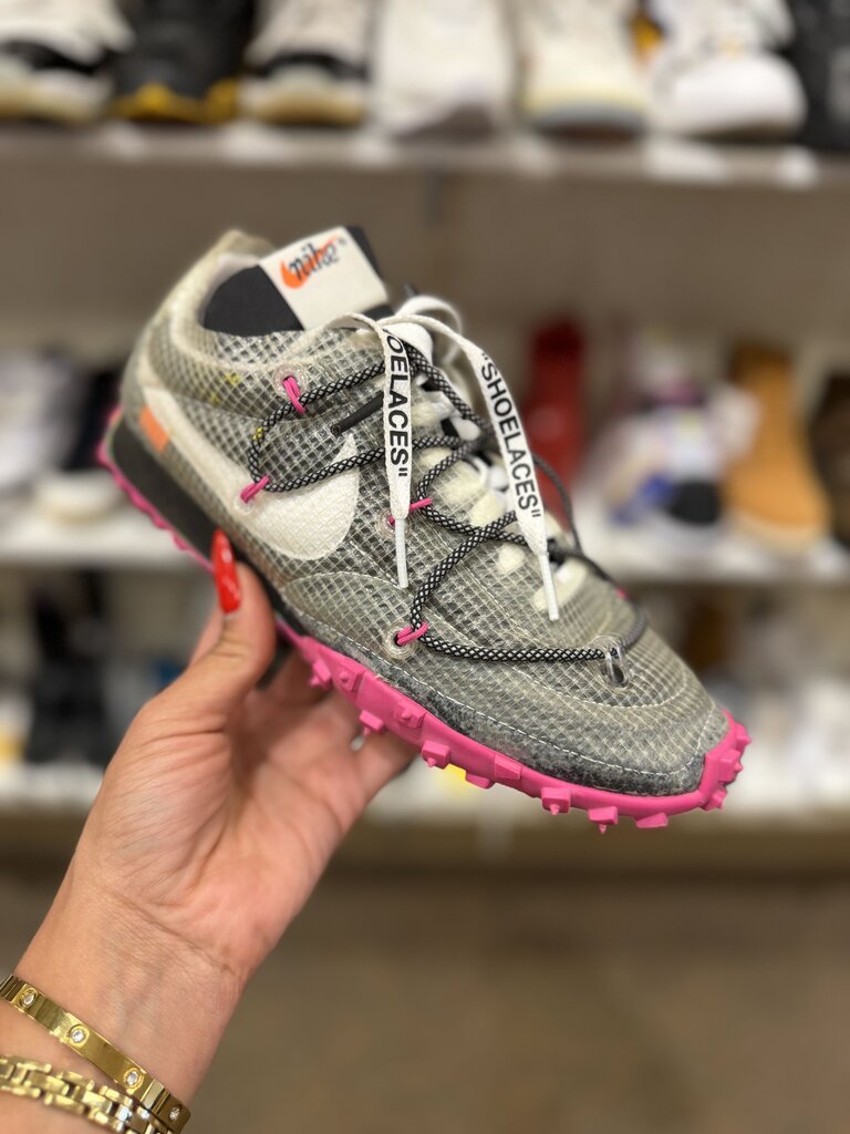 Off-White x Wmns Waffle Racer 'Fuchsia'