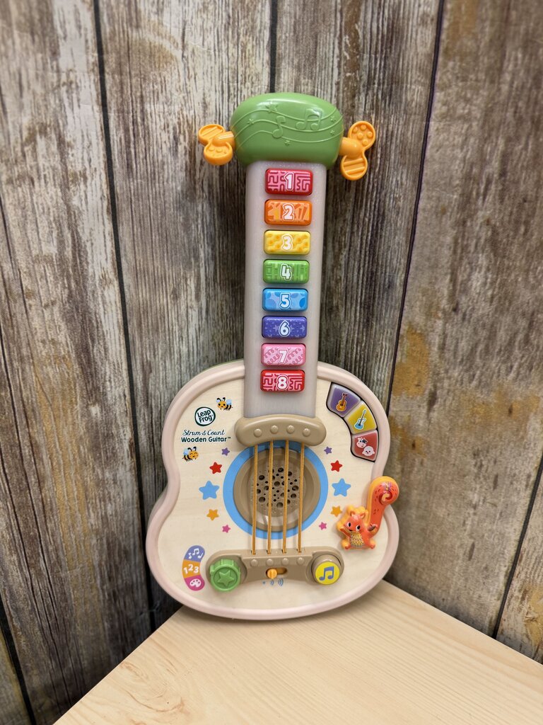 Strum and Count Wooden Guitar