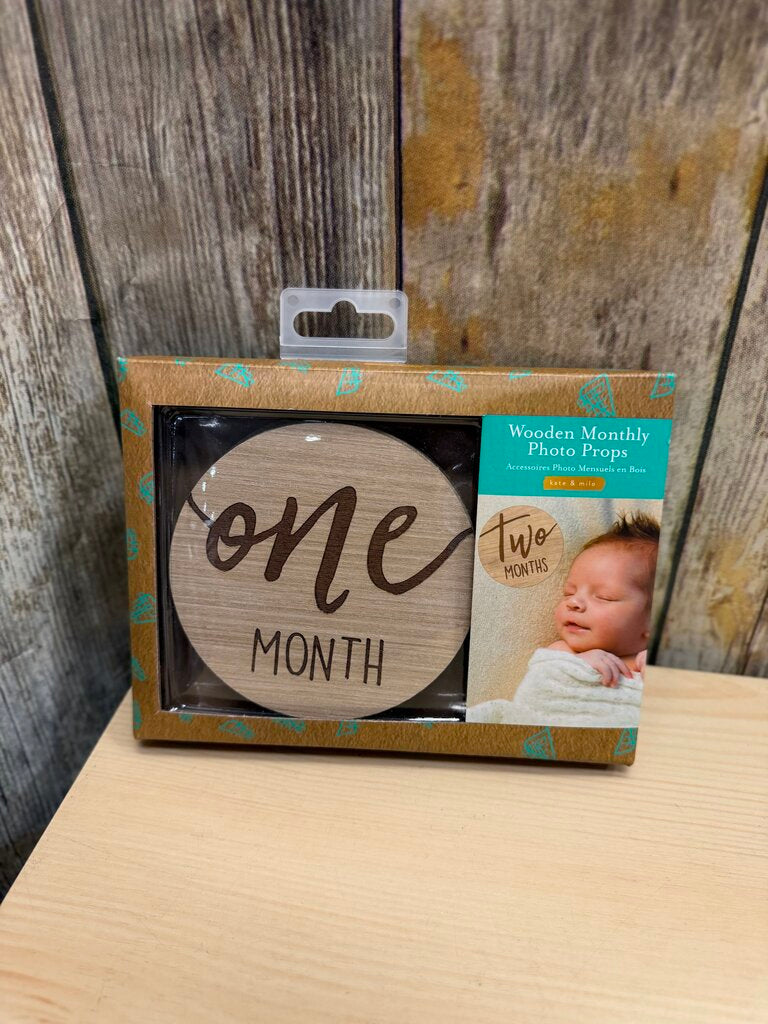 NEW Wooden Monthly Photo Props