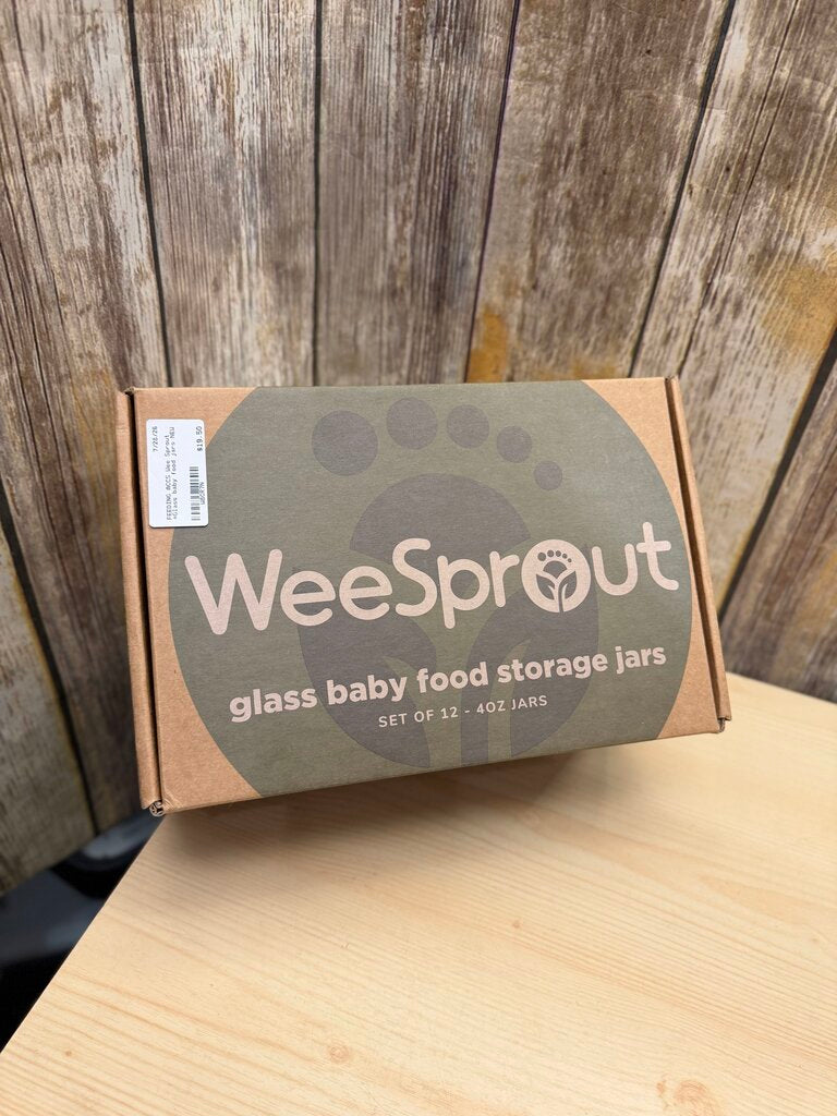 *Glass baby food jars NEW