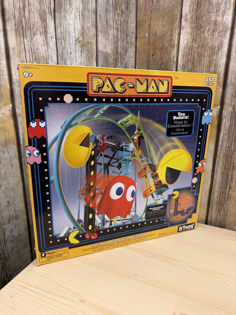 PAC-MAN Roller Coaster Building Set - 432 Parts NEW