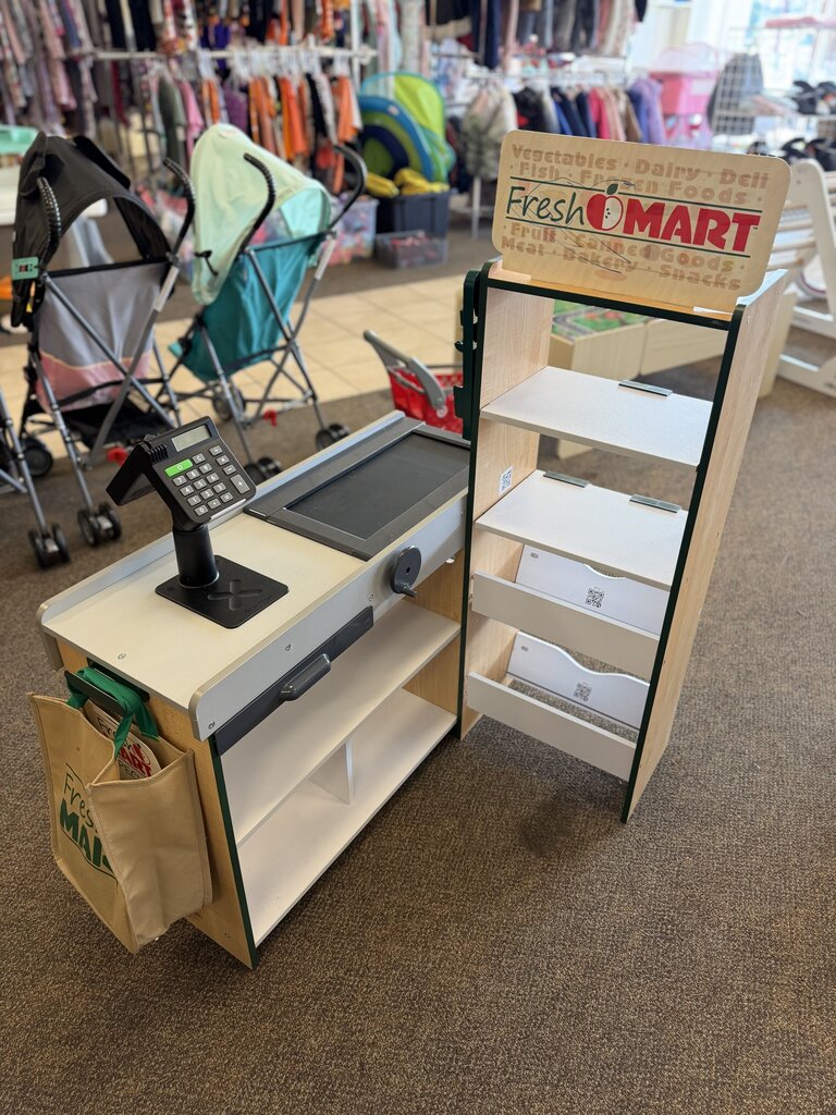 Freestanding Wooden Fresh Mart Grocery Store