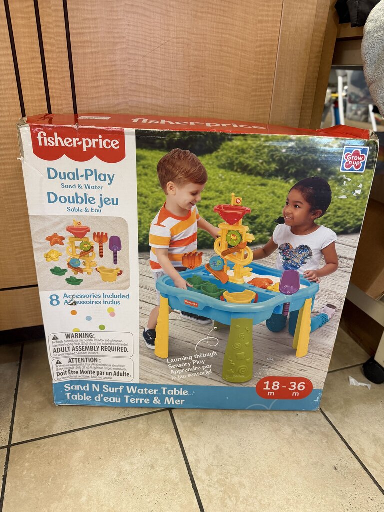 Quick drain sand and water table dual sided desisn