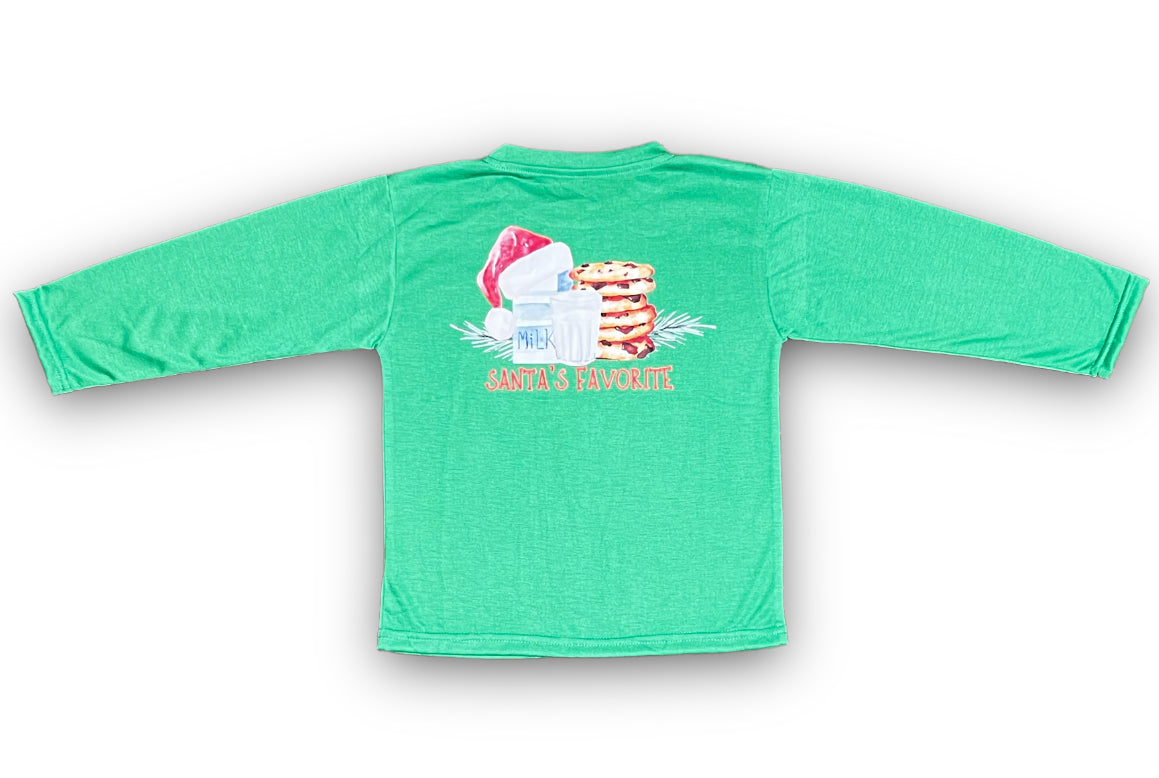 Santa's Favorite Long Sleeve Kid Shirt