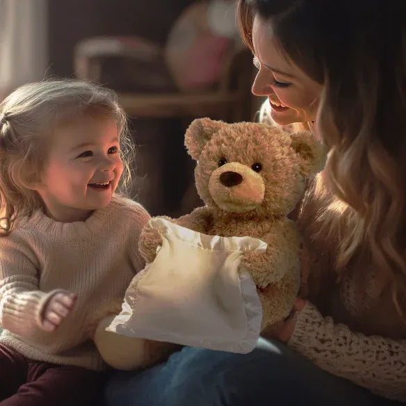 MEACAOFG Peekaboo Baby Bear Toy - Interactive Hide & Seek Plush Toy for Infants
