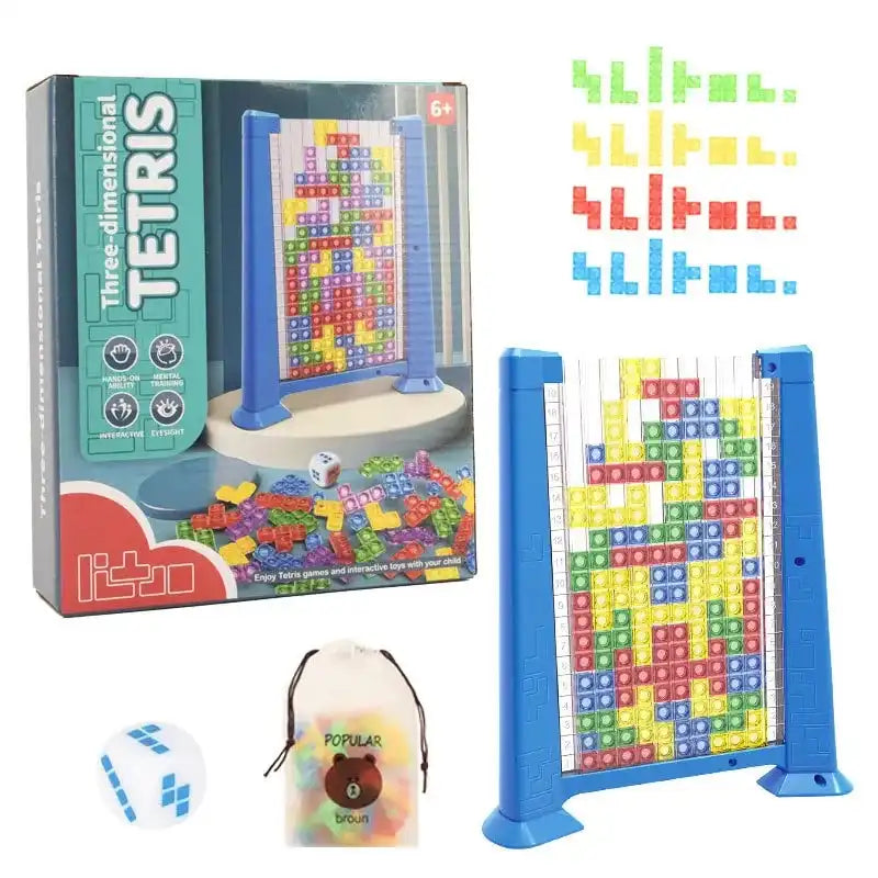 MEACAOFG 2023 Children‘s Toy Wooden 3D three-dimensional Tetris Puzzle Puzzle for Children's Early Education Puzzle Thinking Game Blocks - AliExpress