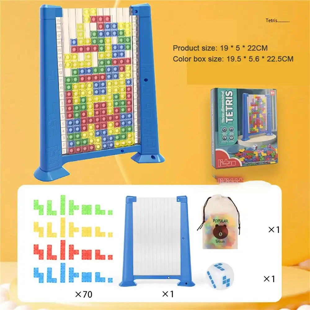 MEACAOFG 2023 Children‘s Toy Wooden 3D three-dimensional Tetris Puzzle Puzzle for Children's Early Education Puzzle Thinking Game Blocks - AliExpress