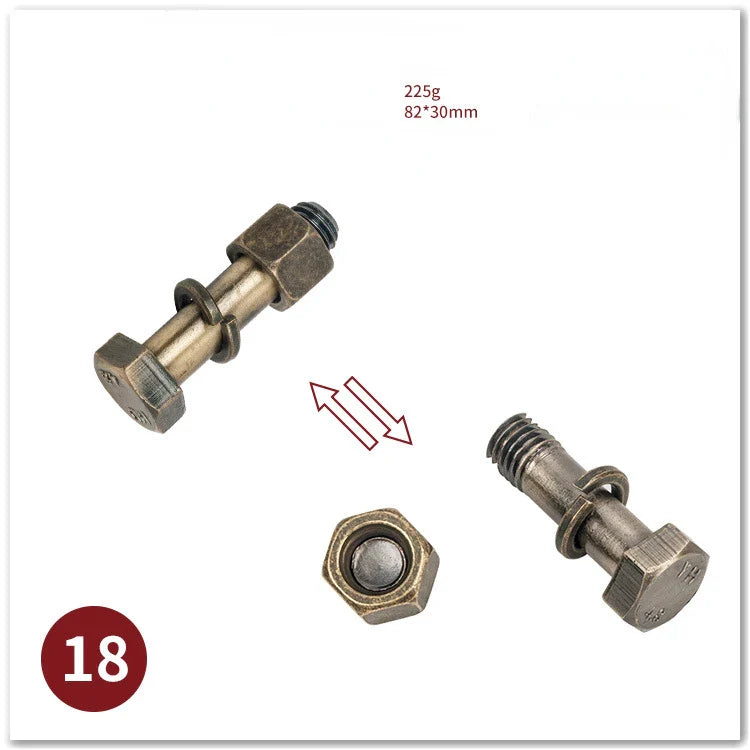 MEACAOFG Classic IQ Metal Brain Teaser 3D Alloy Box Kong Ming Lock Puzzles Magic Baffling Puzzle Game Toys for Children Adults Funny Gift