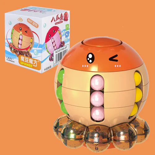 MEACAOFG Kids Magic Rotating Bean Cubes Adults Fingertip Fidget Stress Relief