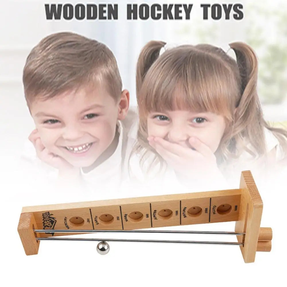 MEACAOFG Shoot The Moon Wooden Hockey Toy Party Bars Family Fun Games