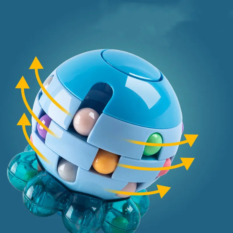 MEACAOFG Kids Magic Rotating Bean Cubes Adults Fingertip Fidget Stress Relief