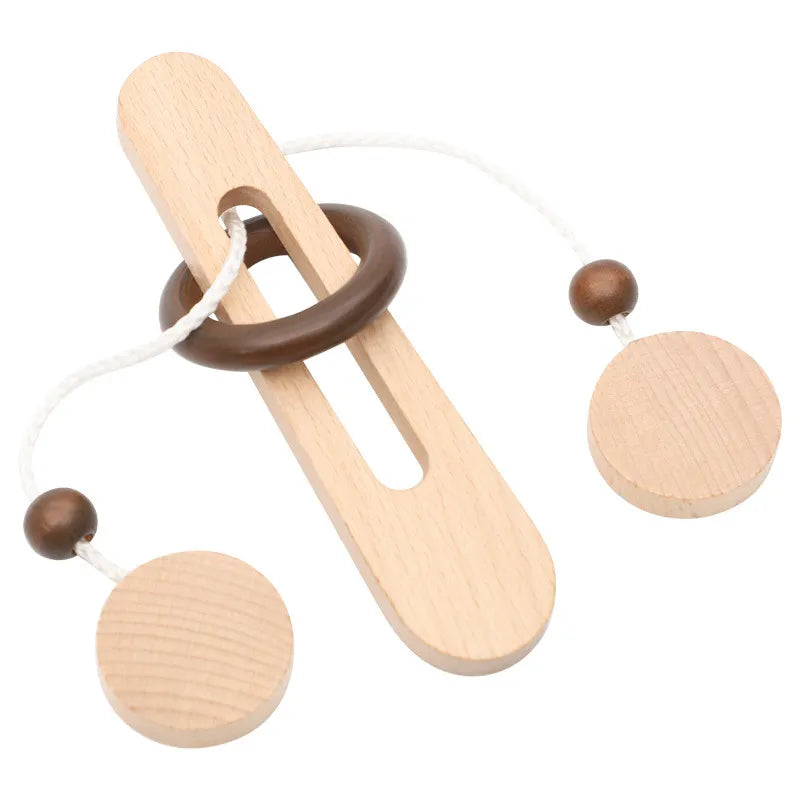 MEACAOFG Intelligent Unlock Toy Kong Ming Lock Brain Teaser Iq Puzzles Wooden Toys Montessori Children Adult Decompression Thinking Games
