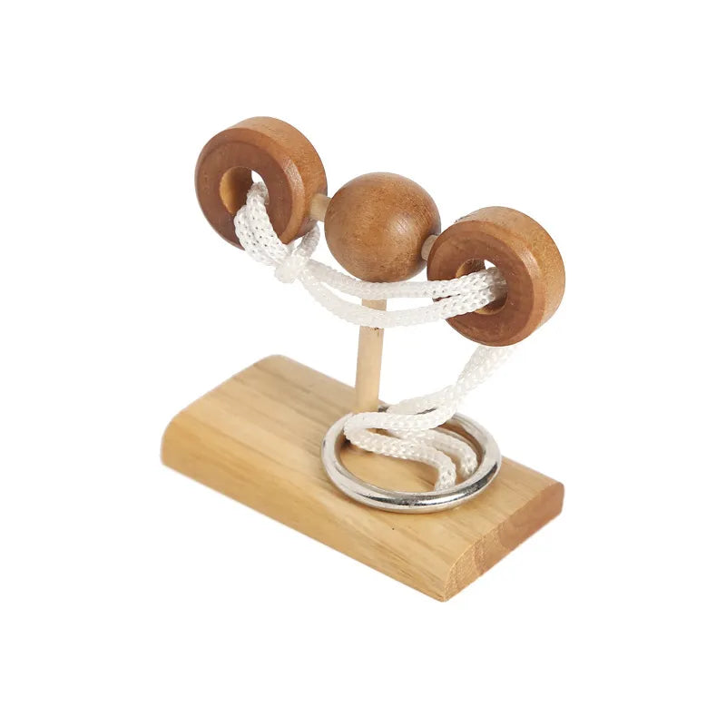 MEACAOFG Intelligent Unlock Toy Kong Ming Lock Brain Teaser Iq Puzzles Wooden Toys Montessori Children Adult Decompression Thinking Games