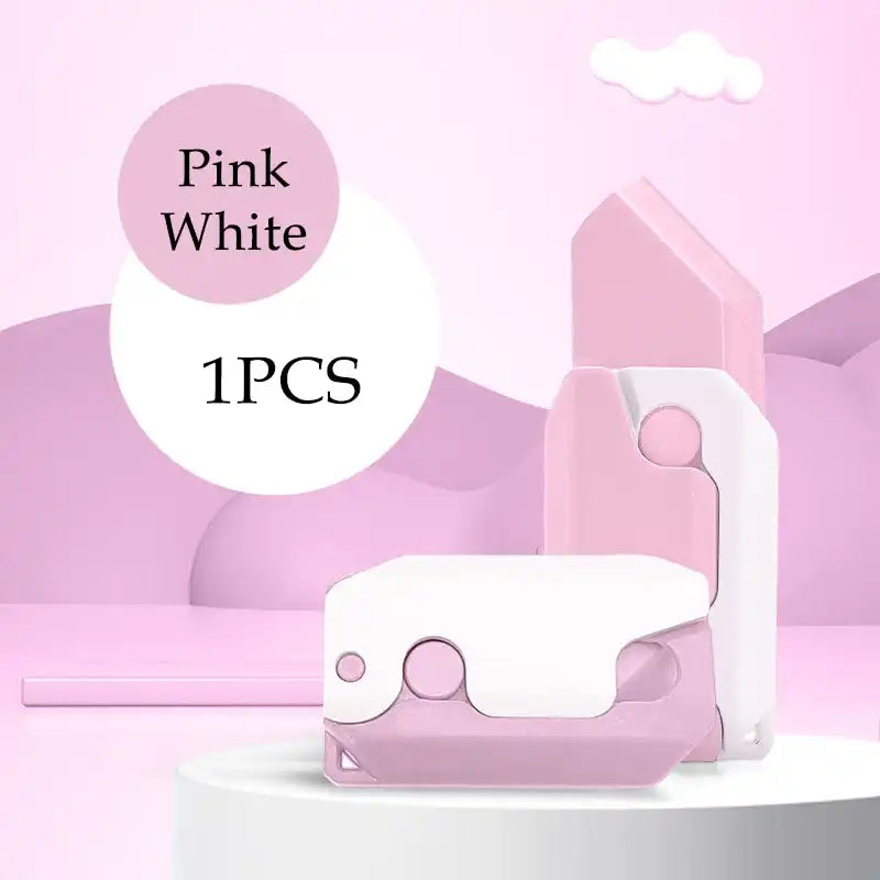 MEACAOFG 3D Printed Radish Toy Knife 3D Luminous Carrot Gravity Knife Fidget Toys Children Decompression Push Card Toy 3D Printing Glowing Carrot Knife Christmas Toy