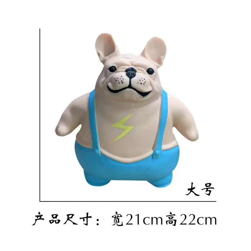 MEACAOFG Bulldog toys Novel Lightning Dog Bulldog Shape Squeeze Ball Toy, Sensory Calm Anti-stress Toy, Anxiety Relief Ball For Girls Boy